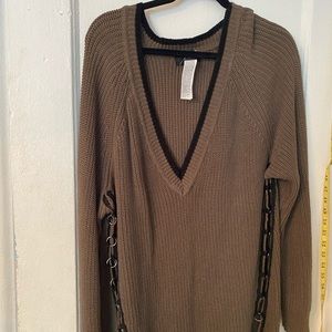 Army cut out sweater